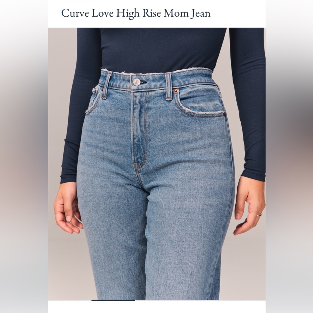 Abercrombie & Fitch Blue Boyfriend Jeans with Modern Fit